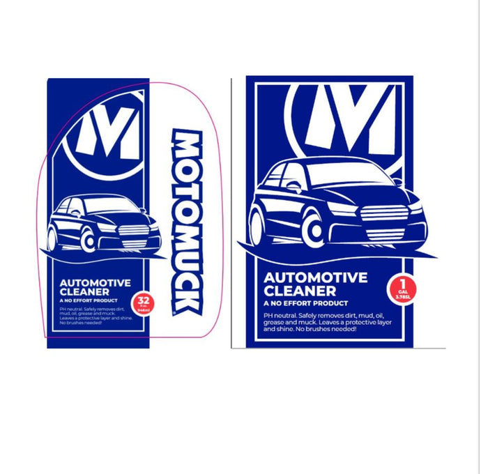 Motomuck's Automotive Cleaner Starter Pack -‎ 1x 32oz / 1x 1Gal refill