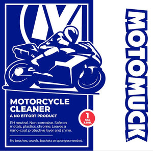Motomuck Motorcycle Cleaner 1 Gallon  Motomuck USA Chemicals at Bob's  Cycle Supply