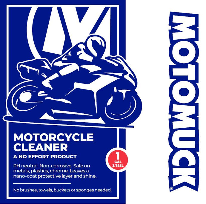 Motomuck's Premium Street Bike Motorcycle Cleaner 1G 4 Pack